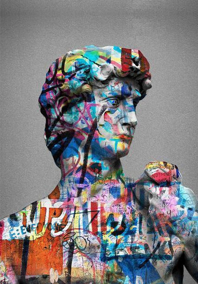 Graffiti Sculpture Of David