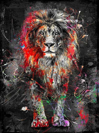 Splashed Lion